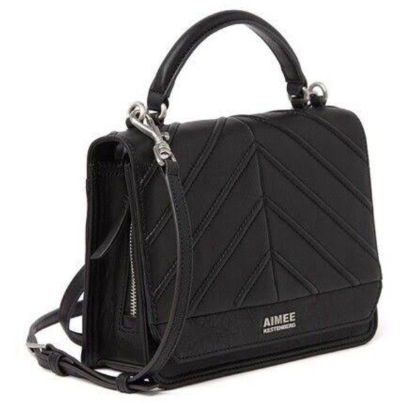 Aimee Kestenberg Mia Purse Velvet Expandable Crossbody Black - Picture 1 of 13